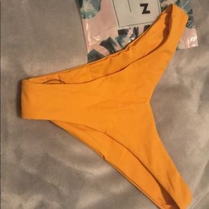 Yellow bikini bottoms